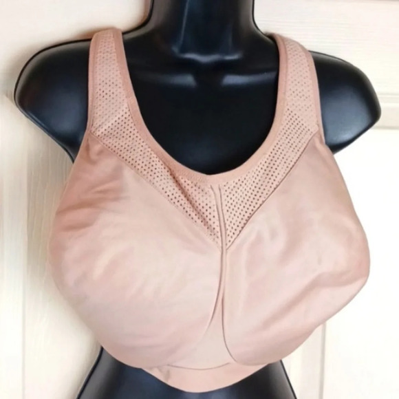 GLAMORISE High Impact Seamless Underwire Sports Bra Plus Size 44H Cafe - Picture 8 of 12